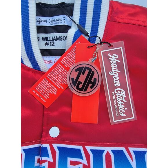 Retro 80's Style S Zion Williamson 100% Satin Team Jacket Carolina State Champs - Picture 3 of 8